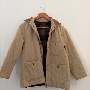 Timberland Men's Beige Quilted Shirt Jacket